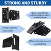 TamBee Black Gate Hinges Shed Hinges Heavy Duty Gate Hinges
