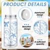 Meanplan 36 Pack Ocean Coastal Plastic Cups with Lids and