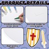 Motionchic 12 Sets DIY Shield Kit for Kids 15.8"x22.8" Cardboard