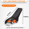 YONQIFON Push Lawn Mower Cover Waterproof Outdoors Heavy Duty 420D