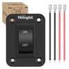 Nilight ON-Off Switch Panel 4 PIN DPST Toggle Switches Panel