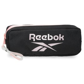 Reebok Beverly Children's Suitcase and Toiletry Bag, Black and Pink, black, Suitcase