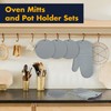 6 Pack Oven Mitts and Pot Holders Sets,Silicone Oven Mitts