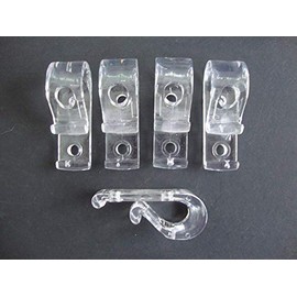 CHILD SAFETY ROLLER OR ROMAN BLIND OR CURTAINS CLEAR P CLIP X PK10, CORD TIDY