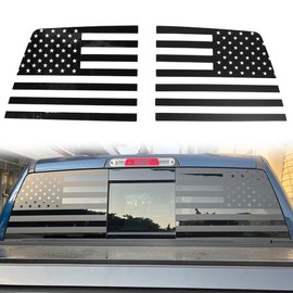Rear Window Decals Back Windshield Glass Emblem Stickers for Dodge Ram 2009-2025 Exterior Accessories (American Flag)