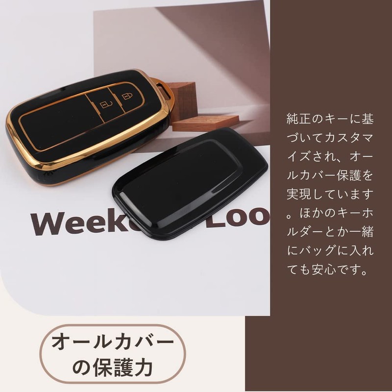 Futwod Keychain 2-Button, C-HR New Model, Camry 70 Series, Prius
