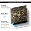 XUANINY Peel and Stick Backsplash Tiles for Kitchen,Bathroom,Fireplace,Self Adhesive Metal