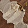 WAITER TREE Cheesecloth Table Runner Boho Gauze Long Rustic Sheer