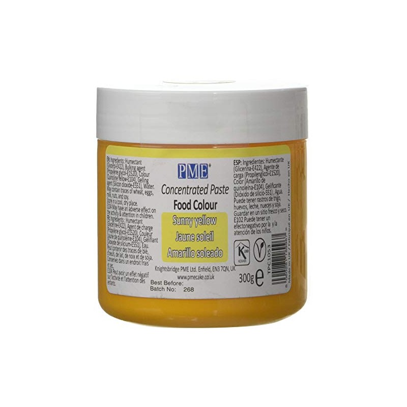 PME Paste Food Colour - Sunny Yellow (300g)