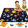 Tucimibo Outer Space Felt Story Board Set 34Pcs, Flannel Storytelling