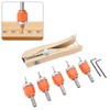 6PCS Set Countersink Drill Bit Set Multifunctional Adjustable Tapered Drill