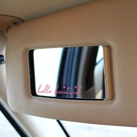 PLIGREAT 3 Sheets Hello Beautiful Mirror Decals Pink Rearview Vinyl Mirror Sticker Positive Self-Affirmation Decal for Car Bedroom Bathroom Dressing Room Vanity Mirror Decor DIY Home Car Window Decal