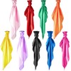 Geyoga 9 Pcs Fabric Play Scarves Rainbow Play Dance Scarves