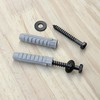 10 Heavy-Duty Hex Head Screws with Expansion Plugs and Washers,TV