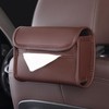 Car Napkin Holder - PU Leather Car Visor Tissue Dispenser