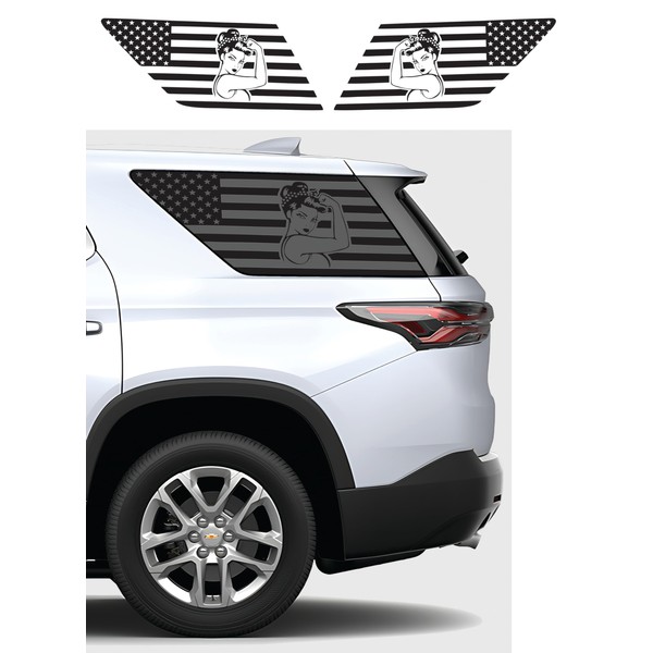 Compatible with Chevy Traverse 2018-2023 | Precut Girl Power US