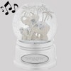 THINGS REMEMBERED Engraved Elephant and Baby Calf Musical Snow Globe