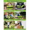 Collapsible Bucket 5.8 Gallon 22L with Wheels Handle Drain Plug