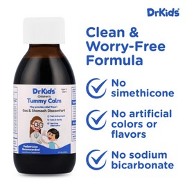 Tummy Calm Dr. Kids Children’s Gas Relief & Upset Stomach Support, Alternative Gas Drops for Newborns & Kids, Safe & Gentle Oral Solution, Natural Constipation Relief, 5 Fl Oz (Pack of 1)