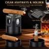 XIFEI 8-in-1 Desktop Cigar Lighter Kit, 4 Jet Flame Torch
