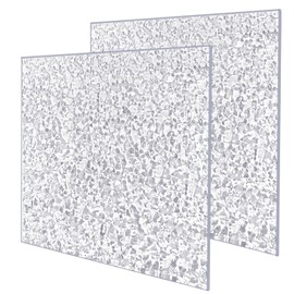 2-Pack Ripple Acrylic Sheet Plexiglass 1/5” Thick– Acrylic Panels for DIY Crafts, Floating Shelves, Home Décor, Cut with Cricut, Engraver, Power Saw or Hand Tools (2, transparent, 16"x20", 1/5" Thick)