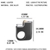 Creative Ring Buckle Grinding Wheel Lighter, Butane Torch Soft Flame,
