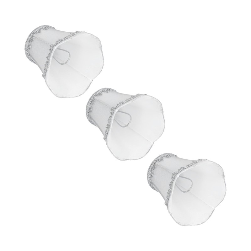 3Pcs Modern Lamp Shades E14 Candle Chandelier Lampshade Clip On