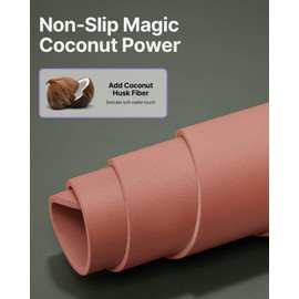 YOTTOY Yoga Mat,Non-Slip Hot Yoga Mat with Anti-Tear Design and Friendly Natural Rubber Yoga Mat with Strap and Bag