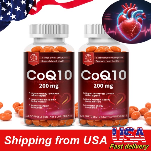 BBEEAAUU Coenzyme Q-10 200mg Antioxidant,He