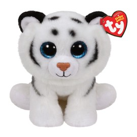 TY Beanie Baby 6" TUNDRA White Tiger Plush Stuffed Animal Toy MWMTs Heart Tags