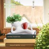 Mrchfr Smiley Face Planter Pot, Funny Lazy Guy Planter for