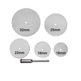 CREAP 6/11Pcs Stainless Steel Slice Metal Mini Hss Circular Saw Blade Set Cutting Disc for Rotary Tool Wood Cutter Disc with Mandrel(6 PCS Set)