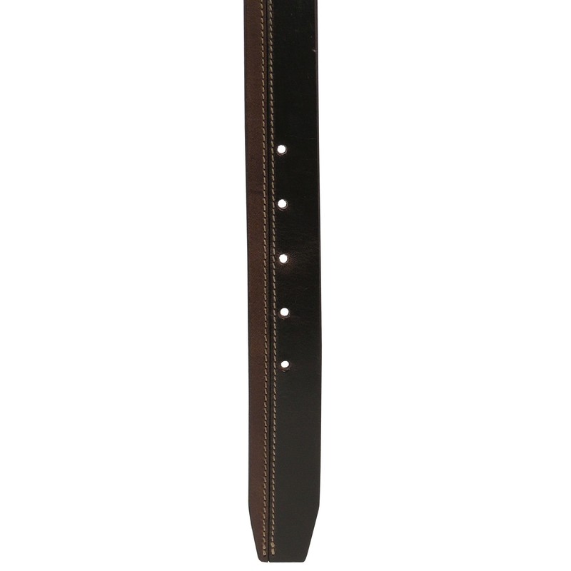 Harrys-Collection Men's Exclusive Leather Belt 2 Colours Contrasting with Fine