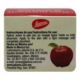 Crema Suavizante De Manzana Para La Piel 30 gr