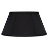 Upgradelights Black with Gold Lining Shantung Silk 16 Inch Bouillotte