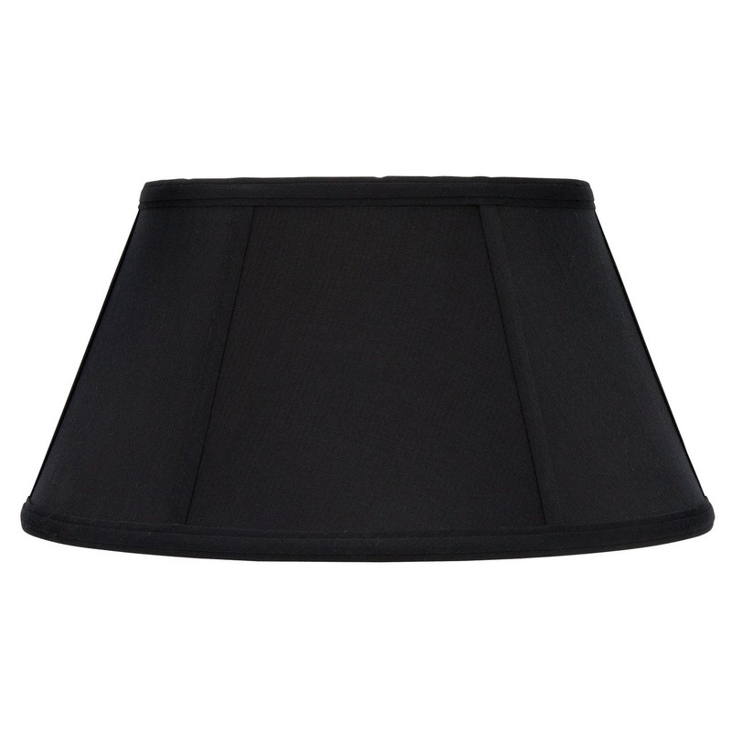 Upgradelights Black with Gold Lining Shantung Silk 16 Inch Bouillotte