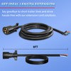 Gonice 8ft Heavy Duty 7 Way Trailer Plug Extension Wiring