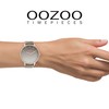 Oozoo Large Women's Watch with Leather Strap and 5-Minute Line