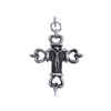 Alilang Stainless Steel Silvery Tone Heart Jesus Figure Necklace Pendant