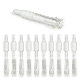 Oxygen Tubing Swivel Connectors 10 Pack, 360° Rotating for Oxygen Cannula, Hose and Tube Connectors, Prevents Tube Tangles, Travel and Home Use, Standard Size - Male/Female (10)