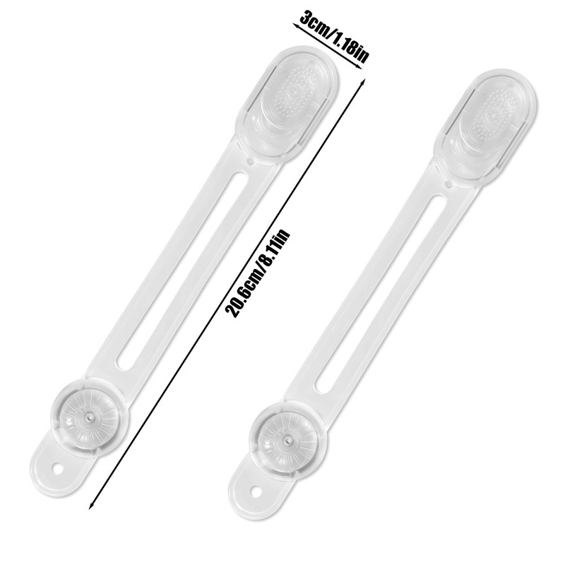 2pcs Reptile Terrarium Lock for Sliding Door, Adhesive Bearded Dragon