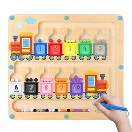 Montessori Toys Boys Toys Magnetic Color and Number Maze Gifts Toys for 3 4 Year Old Boy Girls Colour Sorting Toys for Toddlers Fine Motor Skills Toddler Montessori Educational Kids Preschool Toys