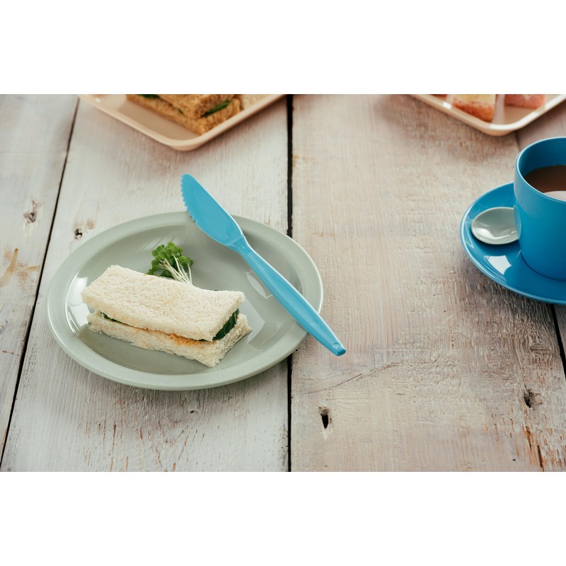 Harfield Polycarbonate Cutlery Set Summer Blue 20cm (x4 Sets) Reusable