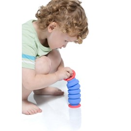 KRUMPLES Plungy Green Sensory Suction Toy for Ages 10M+ | BPA-Free Silicone Fidget | Promotes Fine Motor Skills | Dishwasher Safe | Ideal Baby and Toddler Gift | Fun for All Ages