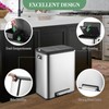 8 Gallons/30 L Dual Trash Can with Lid, Stainless Steel