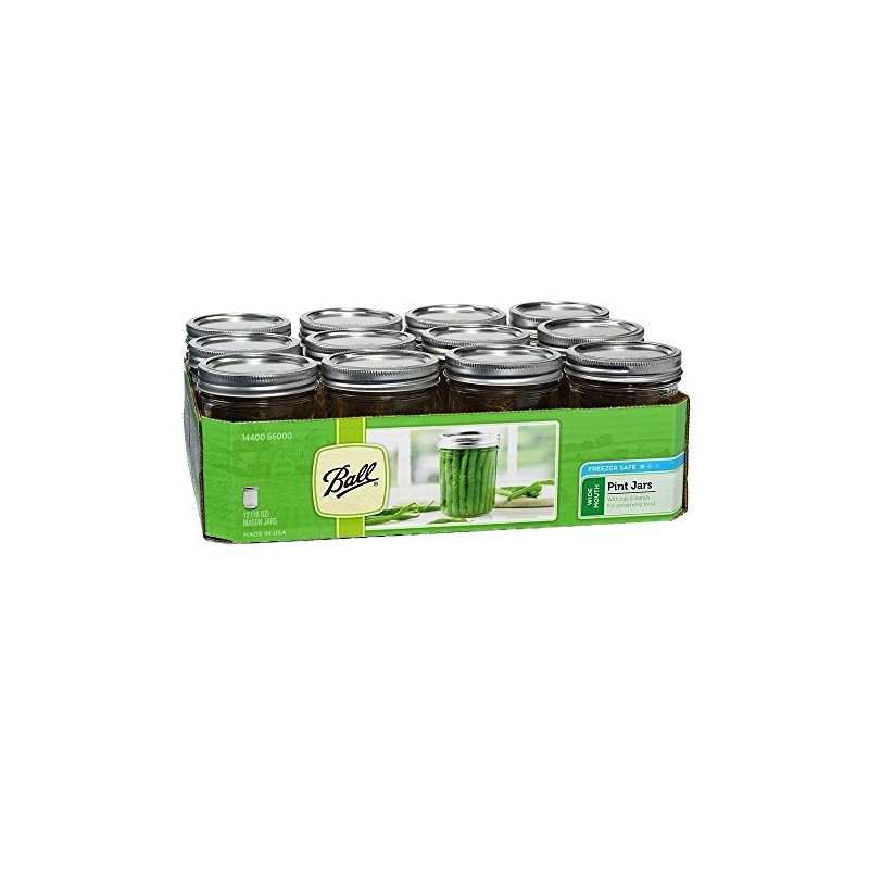 Ball 66000 1 Pint Wide Mouth Can Or Freeze Canning