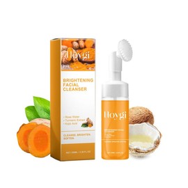 HOYGI Turmeric Facial Cleanser，2 bottles/1 bottles TurmericFacial Wash, Turmeric Foaming Cleanser for - Specification: 1 bottles