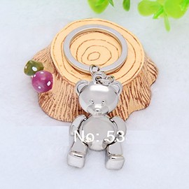 OSK TEDDY BEAR metal keyring keychain Bag Charm gift present - New