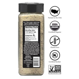 Watkin's Organic Grilling Cracked Peppercorn Parmesan Seasoning, 8.3 oz