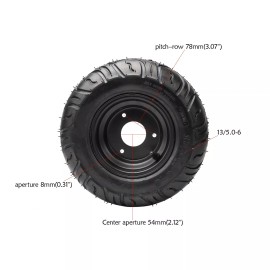 Unbranded 4pc 6" inch 13X500-6 13x5.00-6 Tire Wheel 3 Lug Rim for Lawn Garden Mower Turf